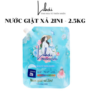 Túi nước giặt xả libái Hương Cỏ Hoa Sương Sớm 2.5Kg( Túi Xanh ) Mã:SC1812
