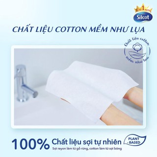 [HB Gift] Khăn khô lau mặt Silcot 40 miếng