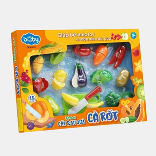 Đồ chơi cắt rau quả cà rốt, 15 chi tiết choice việt nam dk16 tăng khả năng nhận biết cho bé yêu