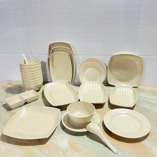 Đĩa Tròn Nhựa Phíp Chịu Nhiệt Tốt Nhựa Việt Nhật, Bát Đĩa Ăn Cơm Chịu Nhiệt Loại Đẹp Chuẩn Nhà Hàng Mã: NH339-3