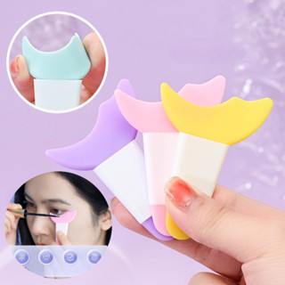 Tay Cầm Dài Lông Mi Bút Kẻ Mắt Phụ Trợ Tiện Dụng Dụng Cụ Dưới Lưỡi Liềm Vách Ngăn Đa Năng Người Mới Trang Điểm Mắt Nằm Tơ Phấn Mắt Di Động Làm Đẹp