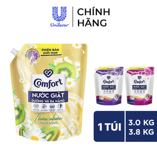 Nước Giặt Comfort Dưỡng Vải Đa Năng 3.0KG/ 3.8KG (Thiên nhiên Thanh Khiết / Thanh Lịch/ Thời Thượng)