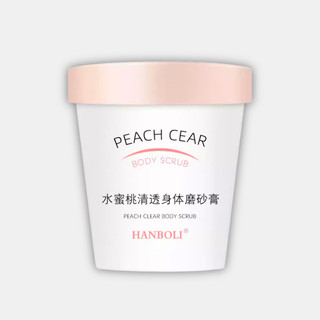 Tẩy da chết body đào heyxi peach clear body scrub 200g giúp da trắng sáng, mịn màng a254 - yna143
