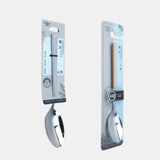 Muỗng cơm inox430 Choice Việt Nam FH-51 Cán dẹt / Cán gỗ cao cấp