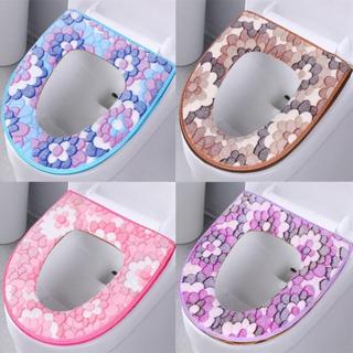 Miếng Lót Bồn Cầu Hình Hoa Nỉ Bông Loại Dày Đẹp Chống Lạnh Nhà Tắm, Miếng Nỉ Lót Bồn Cầu Ấm Mông Mùa Đông Mã: NH268