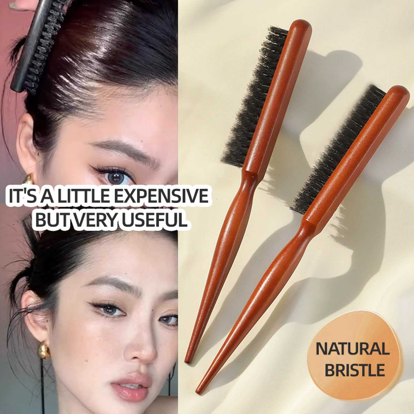 Bàn chải tóc 3 tầng bằng gỗ nguyên khối - Để trêu chọc đầu dầu, làm sạch tóc có râu & làm sạch tóc cổ