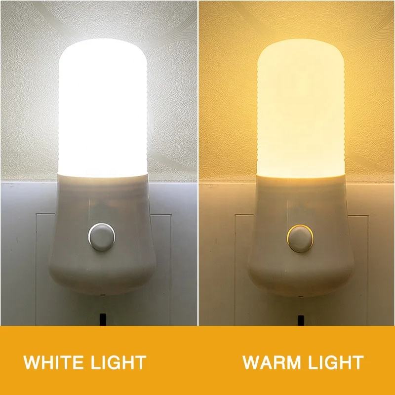 Đèn Led Hướng Dẫn Sử Dụng Bật / Tắt Công Tắc Cắm Đèn Ngủ Sáng Trong Nhà Phòng Tắm Năng Lượng Hiệu Quả Đèn Ngủ Tường