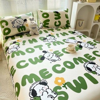 Bộ Ga Giường Cotton Poly Bo Chun Choice Việt Nam MT07 3 Món Gồm 1 Ga và 2 Vỏ Gối Đầu