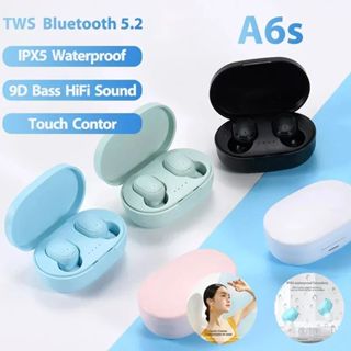 Tai nghe Bluetooth không dây A6S Chính hãng Tai nghe không dây 5.0 Tai nghe thể thao Tai nghe có Mic cho điện thoại thông minh Xiaomi Huawei