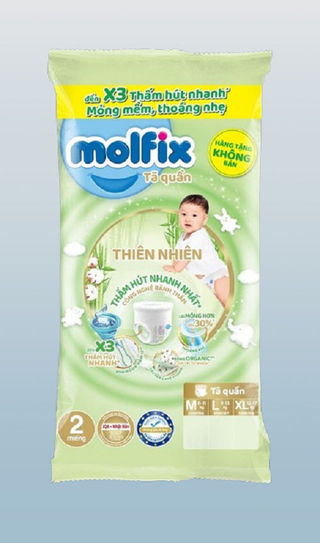  Mẫu thử Tã quần Molfix size XL 2 miếng