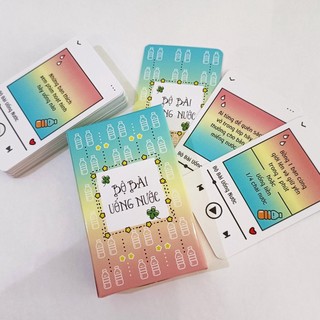 Bộ bài uống nước 50 lá phiên bản trong sáng nhẹ nhàng không hại sức khỏe, Huệ trong sáng Mã: TKS052, Full bộ 50 lá