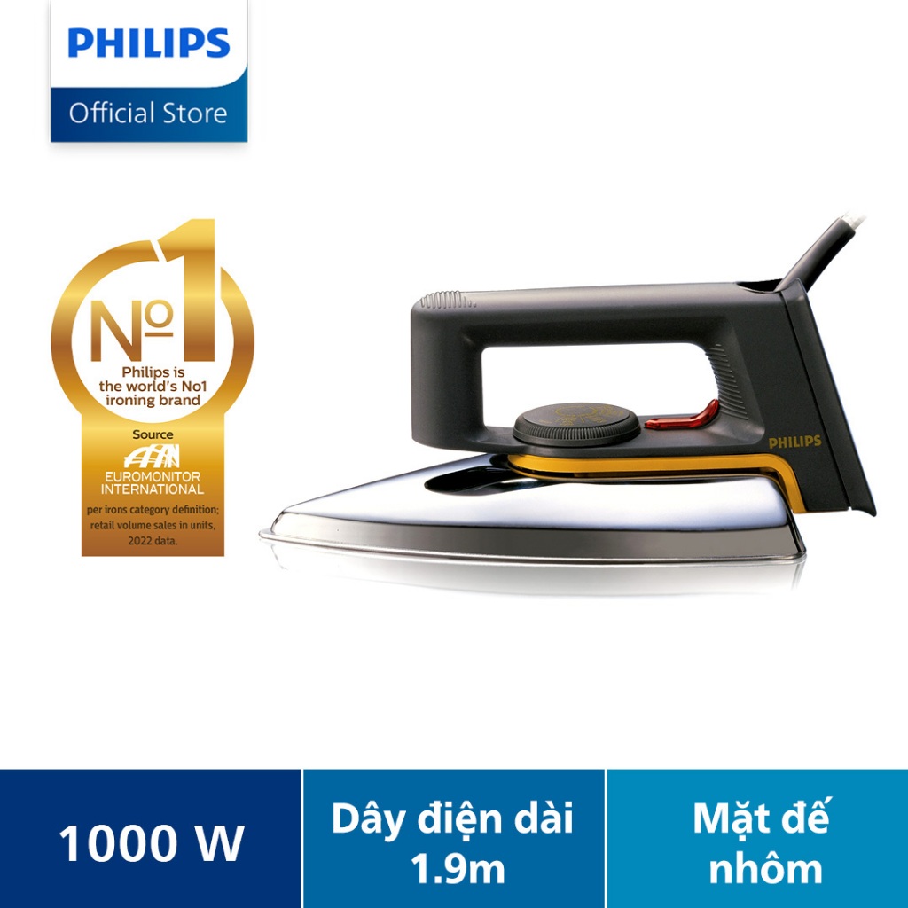 Bàn ủi khô Philips HD1172/01 - Hàng chính hãng