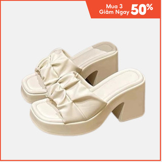 Dép cao gót nữ đế xuồng 5cm Mã: QV 31-1