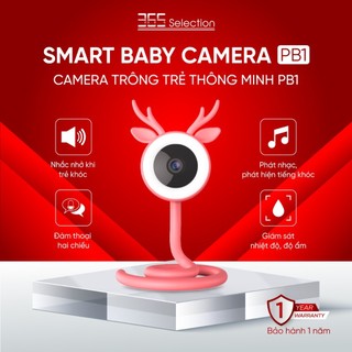 Camera 365 Selection PB1 Trông trẻ thông minh, Độ phân giải 2K, Chăm sóc bé từ xa - Hàng chính hãng