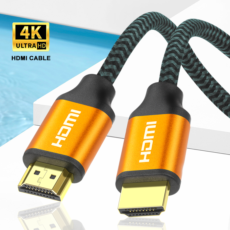 Dây bện cáp HDMI 2.0 tốc độ cao,Cáp HDMI,Cáp HDMI 2.0,Cáp nhôm HDMI 4K@60 cho màn hình máy tính Tv,Ps3/Ps4,Máy tính,Máy tính xách tay,Màn hình,Máy chiếu,Tv,Blu-Ray.