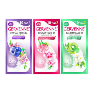 Bộ 3 gói sữa tắm Gervenne mùi ngẫu nhiên