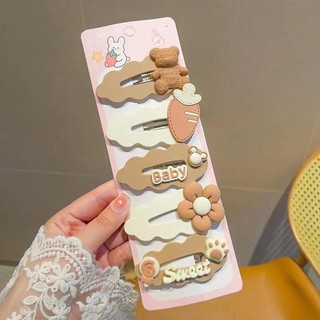 Sét kẹp tóc 6 chi tiết dễ thương 5ct gấu nâu baby cl71 mã: cl71