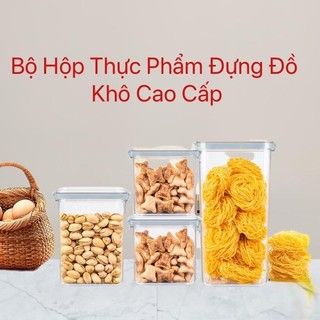 Hộp đựng đồ khô, ngũ cốc, trái cây dung tích 750ml/1000ml/1500ml Việt Nhật, Hộp bảo quản đồ ăn Mã: NH305