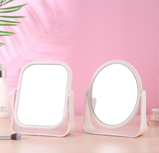 1 Chiếc Gương Để Bàn Hai Mặt Ký Túc Xá Để Bàn Xoay Sinh Viên Trang Điểm Gương Nhỏ Để Bàn Di Động Mặc Quần Áo Công Chúa Gương