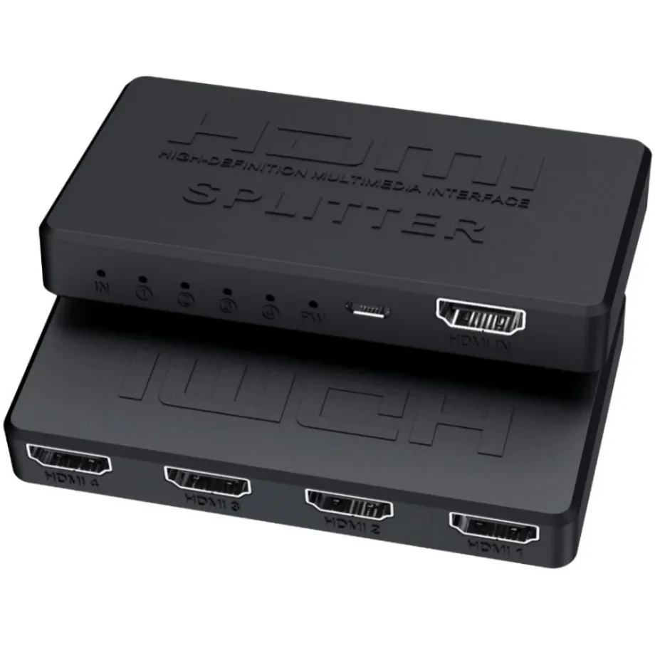 Bộ chia HDMI 4K 1x4 1x2 Công tắc HDMI 1 trong 4 ra Bộ chia phân phối Video 1080P Màn hình kép cho TV PC Máy tính xách tay Màn hình máy chiếu