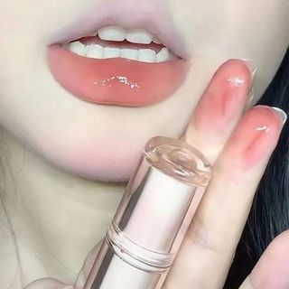 Herorange ~ Son Bóng Kính Trong Suốt Không Phai Màu Lâu Trôi Hình Ống Tròn Cho Nữ