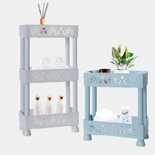 Kệ Nhựa Chữ Nhật 3 Tầng Để Đồ Nhà Tắm, Phòng Bếp Đa Năng Nhựa Việt Nhật Mã: NH83