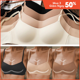 Áo lót nữ, áo su đúc cup ngang đệm mỏng không gọng không viền chống chảy xệ ALS11