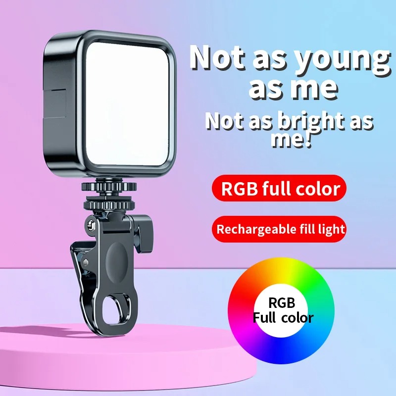 Di Động Mini led Video Camera Đêm 6000k Đèn Cho Máy Ảnh Chân Máy Selfie Stick Làm Đẹp Mặt Thứ Ba Bánh Răng Đèn led Lấp Đầy Ánh Sáng
