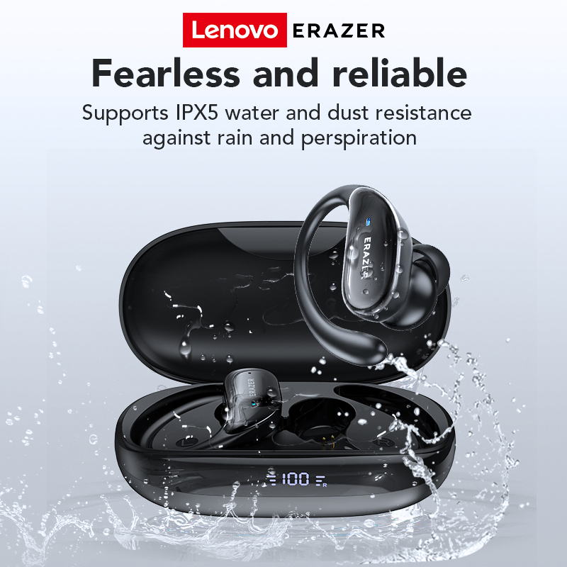 Tai nghe thể thao không dây Lenovo Erazer XT80 PRO Điện thoại Bluetooth 5.4 Hifi chống nước có micrô Led Khử tiếng ồn | BigBuy360 - bigbuy360.vn