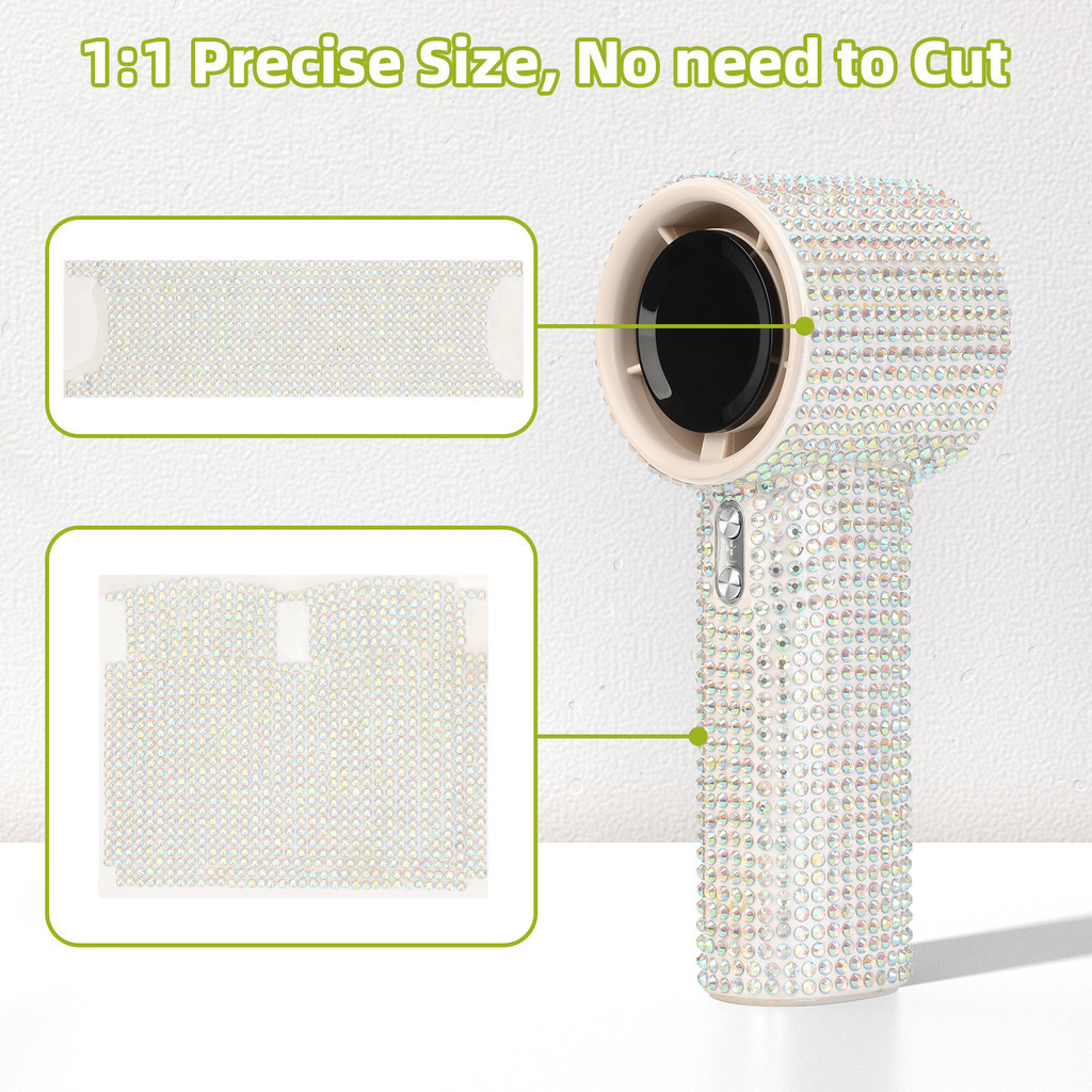 GFS001 Goojodoq Quạt tốc độ cao cầm tay DIY Nhãn dán kim cương