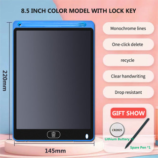 Bảng vẽ LCD 8,5 Inch Bảng viết điện tử di động cho trẻ em Giáng sinh