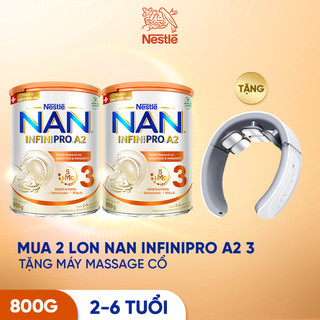  Bộ 2 Lon Sữa bột Nestlé NAN INFINIPRO A2 3 800g nhập khẩu Thụy Sĩ với đạm quý A2 & 5HMO