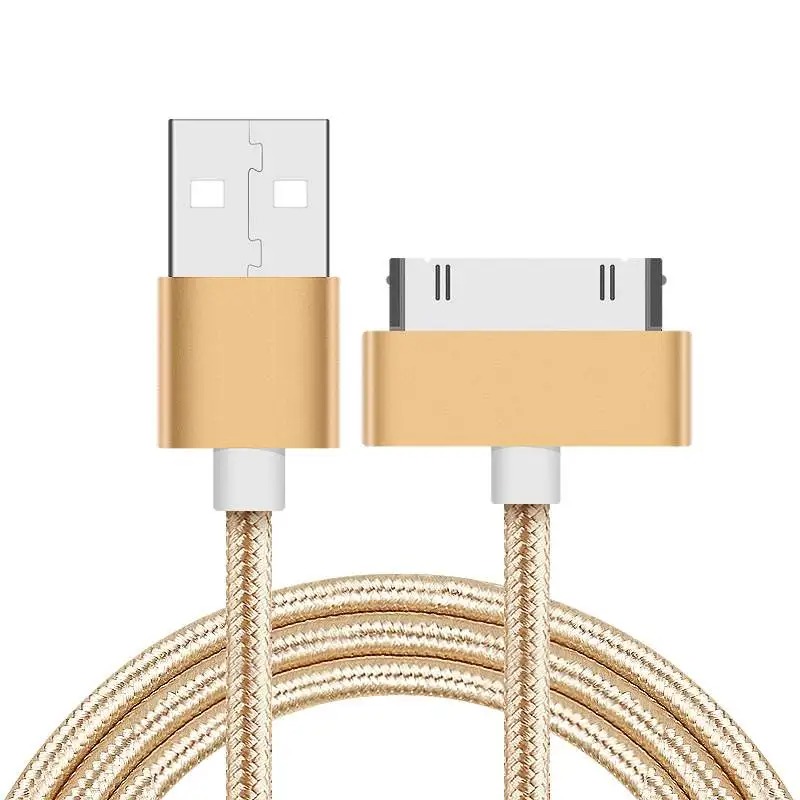 Cáp USB 1M 2M Sạc Nhanh Cho iPhone 4 4s 3GS 3G iPad 1 2 3 iPod Nano touch 30 Pin Bộ Sạc Ban Đầu Dây Đồng Bộ Dữ Liệu