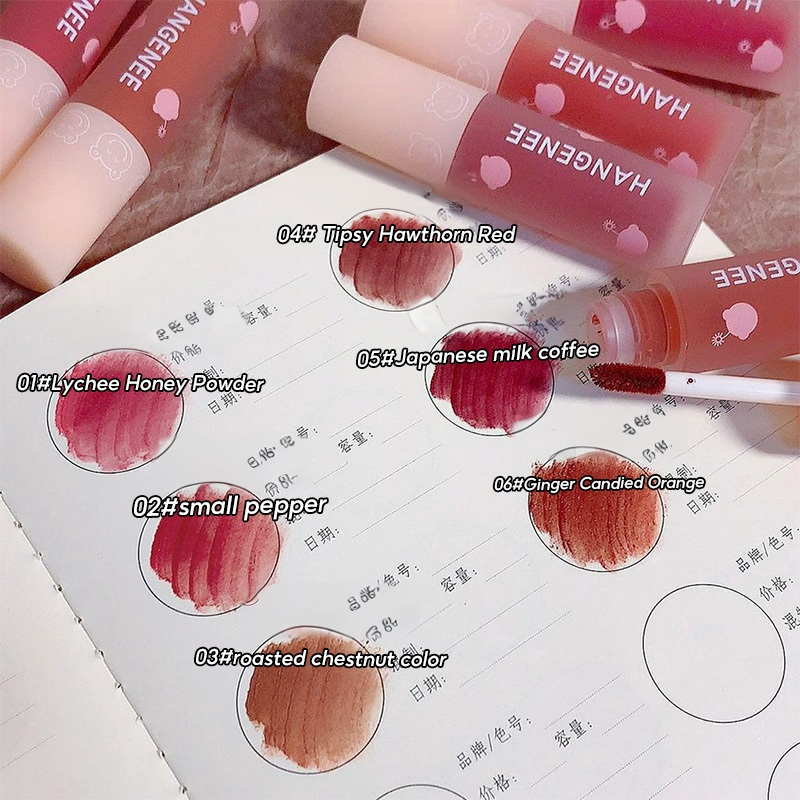 Bộ Son Môi Lỏng, Gương Lustrous Dewy Finish, Bộ Men Môi Dưỡng Ẩm Lâu Dài, In Hình Gấu Dễ Thương | BigBuy360 - bigbuy360.vn