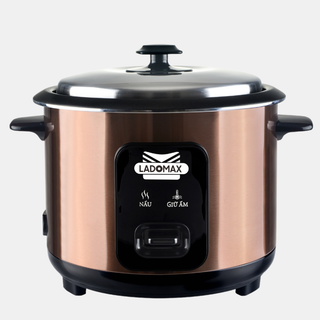 Nồi cơm điện 1.2L nắp rời Ladomax HA-7112 nấu nhanh lòng nhôm phủ men chống dính