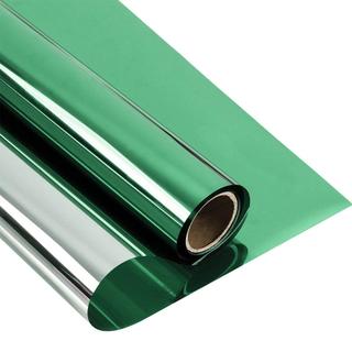 Xanh Bạc Cửa Sổ Tint Một Chiều Gương Bạc Cửa Sổ Phim Dính Tint Bảo Vệ Quyền Riêng Tư Chống Tia UV