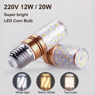 Bóng đèn LED E27 E14 Bóng đèn LED ngô ba màu Đèn tiết kiệm năng lượng Sợi đốt thật 12W 16W để trang trí nhà cửa