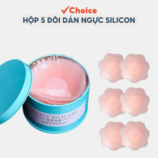 Hộp 5 đôi dán ngực Silicon dùng lại được nhiều lần Mã: PKS02