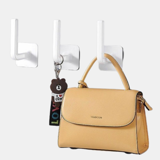 Combo 5 Móc Dán Tường Chữ L Đa Năng Dùng Treo Cuộn Giấy, Giá Đỡ Nắp Nồi, Gác Thớt Thông Minh Choice Việt Nam QPB 30