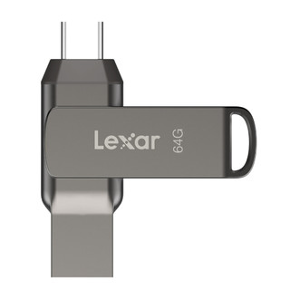 USB LEXAR JumpDrive D400 64GB BL Titanium, USB 3.1