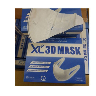 Hộp 50 chiếc Khẩu Trang 3D Mask XL Xuân Lai combo 2 hộp Mã: SC69-4
