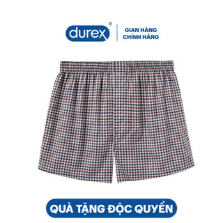  Quần đùi mặc nhà kẻ sọc mềm mại thoáng mát Coolmate - màu đỏ xanh