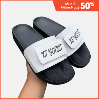 Dép nam nữ quai TRẮNG ngang dép quai Nhám tên XT YOFEET Mã: XT138