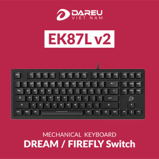 Bàn phím cơ DAREU EK87L v2 (NO LED) Gaming