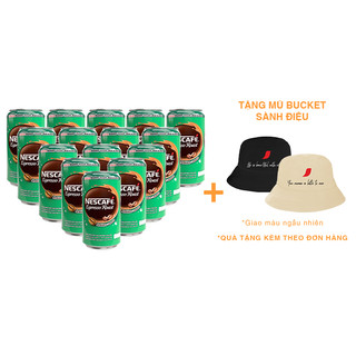 Combo 15 lon cà phê uống liền nescafé espresso roast