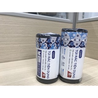 4 Cuộn 10L Túi Đựng Rác Sinh Học Inochi Có Quai Tiện Dụng Cuộn Màu Đen Mã: NH138