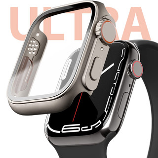 Thay đổi ngay lập tức sang Ultra Modify Case cho Apple Watch 45mm 44mm 41mm 40mm Full Cover Vỏ cứng có kính cường lực bảo vệ màn hình cho iWatch Series 9 / 8 / 7 / 6 / 5 / 4 / SE2