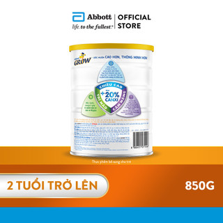 [Tặng áo choàng chống nắng] Sữa bột Abbott Grow 2+ 850g