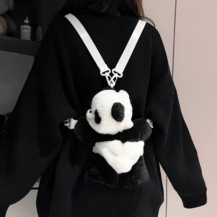 Siêu Dễ Thương Gấu Trúc Sang Trọng Túi Ba Lô Hoạt Hình Búp Bê Túi Đeo Vai Kapibara Capybara Túi Đeo Ngang Sang Trọng Đồ Chơi Ba Lô