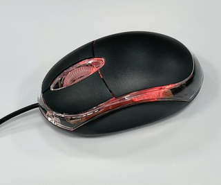 120cm USB 2.0 Có Dây Chuột Chơi Game 1000dpi Đèn Đỏ Ngắn Đen 3D LED Quang Bánh Xe Cho PC Laptop Laptop Nhỏ Dạ Quang mini USB Có Dây Chuột